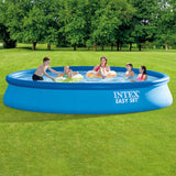 Intex 26166 Piscina Sobre Suelo Piscina Hinchable Círculo 12430 L Azul