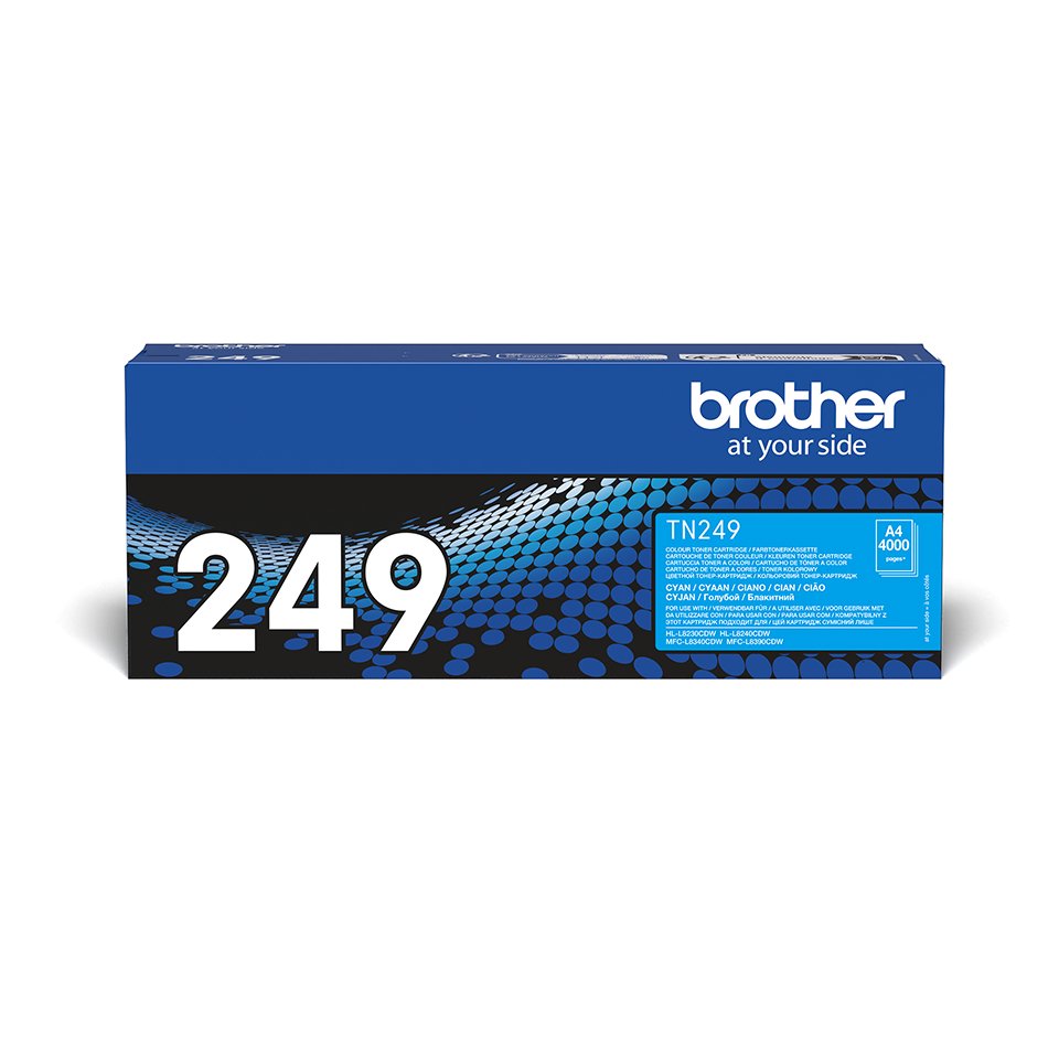 EAN 4977766821834 - Brother TN-249C cartucho de tóner 1 pieza(s) Original Cian imagen 1