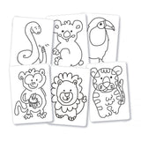 Alpino Ceras Baby "La Jungla" Para Bebés Con Cartas Para Colorear Estuche De 6 C/Surtidos