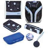 Herlitz Softlight Greenline Cyber Soccer Juego De Mochila Escolar Niño Poliéster Azul, Azul Oscuro