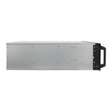 Caja Rack 19" Unykach 4u Sin Fuente Negro Plata 6 Bahias Int 1xusb2.0 1xusb3.0 1xusb-C