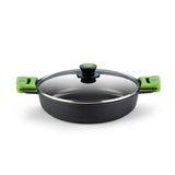 Bra Cacerola 32 Baja Prior Verde Aluminio Fundido A400532