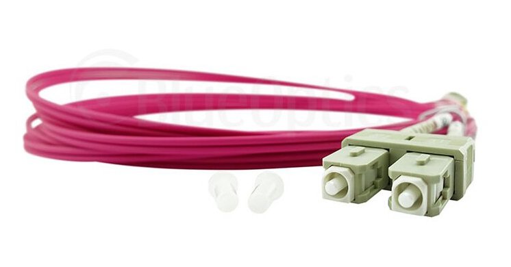 Blueoptics Lwl Patchkabel Sc / Sc Mm Om4 Magenta 7,5m