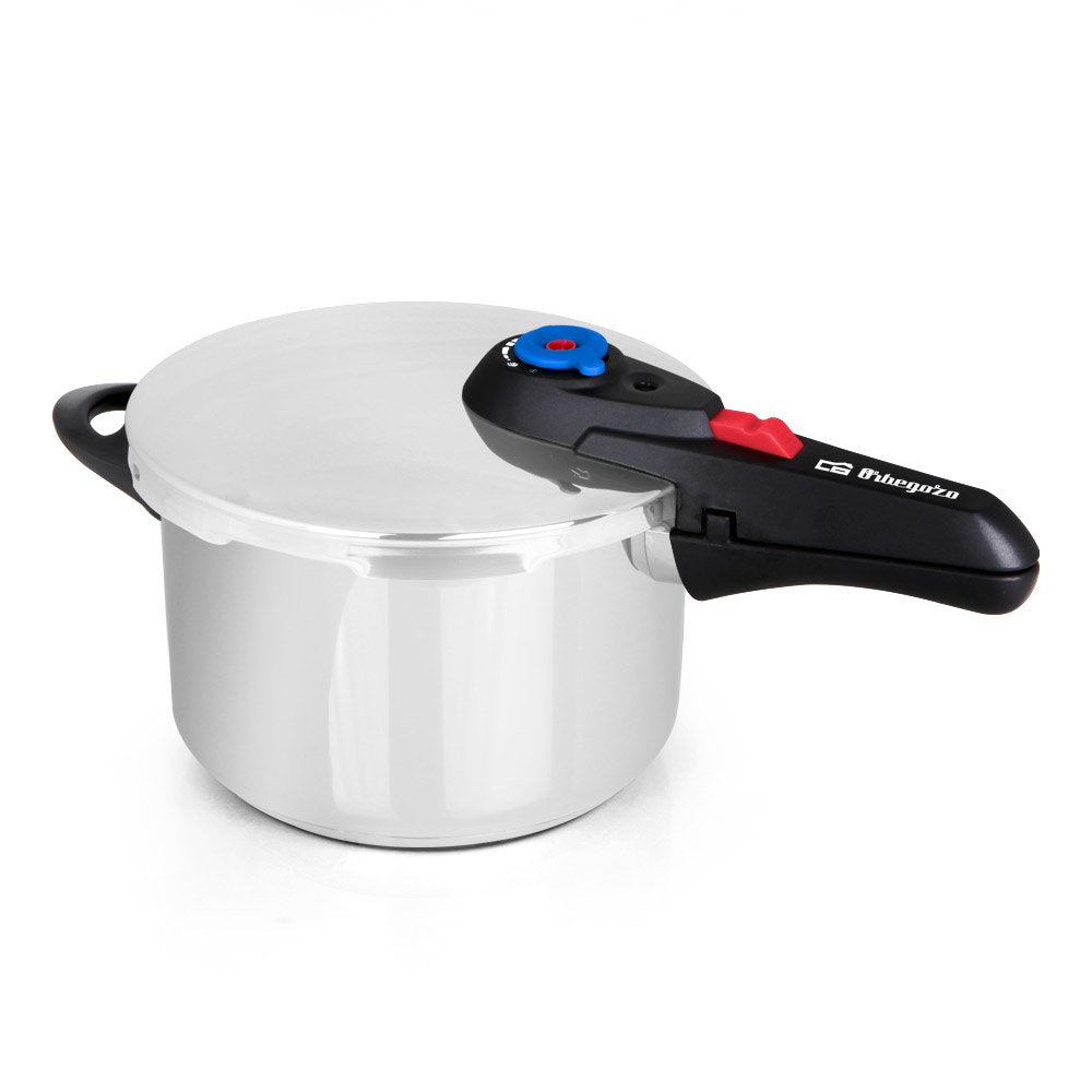 Orbegozo Hp 6006 Olla Super Rapida - Capacidad 6 Litros - Cinco Sistemas De Seguridad - Fondo Termo Difusor - Apto Para