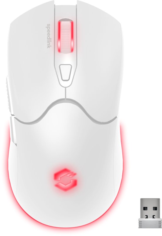 Speedlink Sl-680102-Wt Ratón Juego Mano Derecha Rf Wireless + Usb Type-A Óptico 4800 Dpi