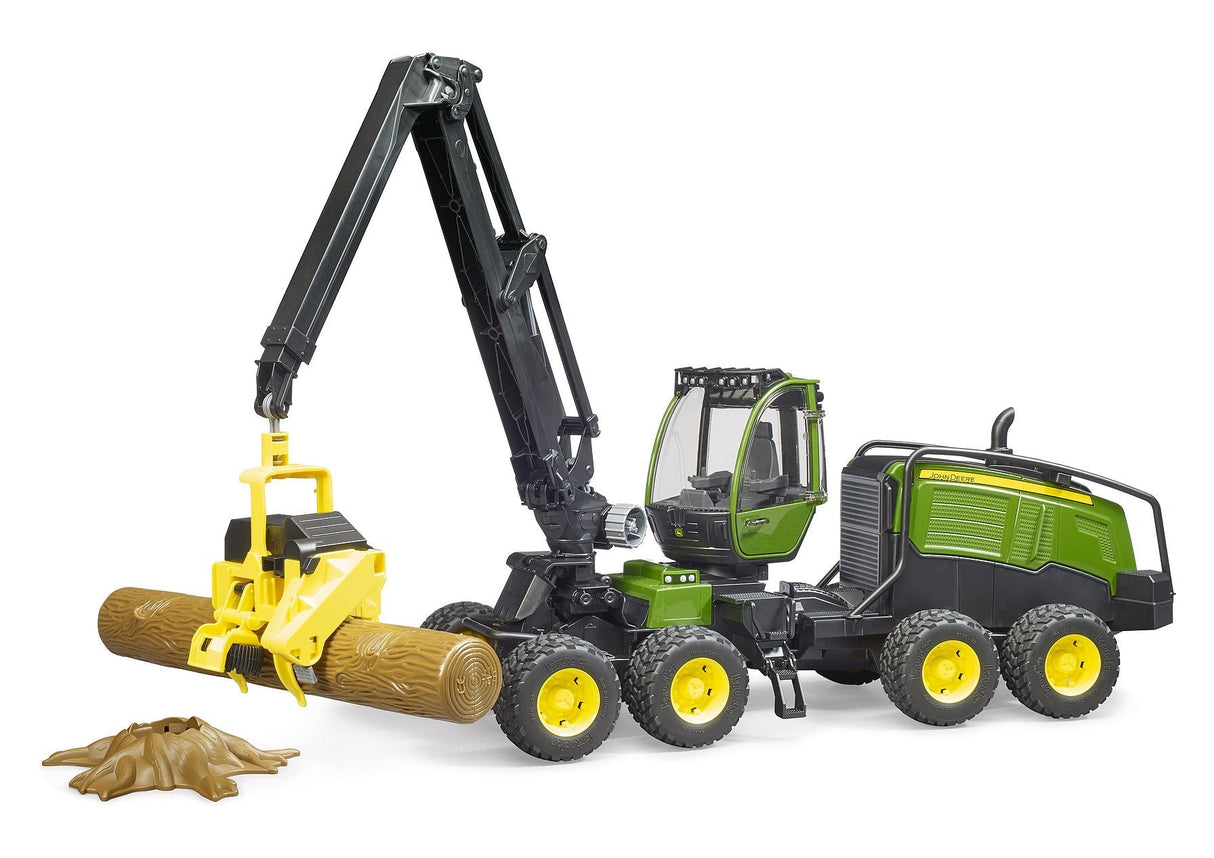 Cosechadora Brother John Deere 1270g,  (Verde/Negro, Incl. Tronco De Árbol)