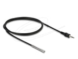 Delock Temperaturfühler-Cable Mit 3,5 Mm 3 Pin Klinkenstecker Ds18b20 1 M