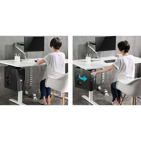 EAN 8051128102819 - Techly ICA-CS 66 soporte de CPU Soporte para instalación de CPU bajo mesa Negro imagen 9