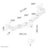 Newstar Soporte De Escritorio Para Monitor 10"-27" 2tft