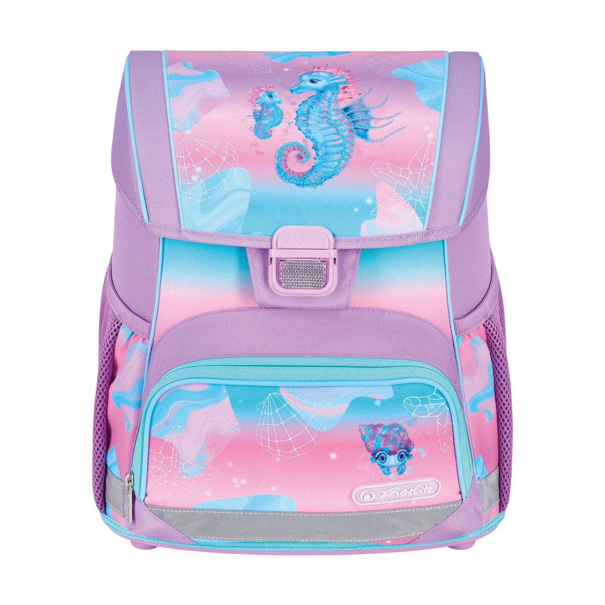 EAN 4008110396996 - Herlitz Loop Plus Ocean Lights juego de mochila escolar Chica Poliéster Azul, Rosa imagen 2