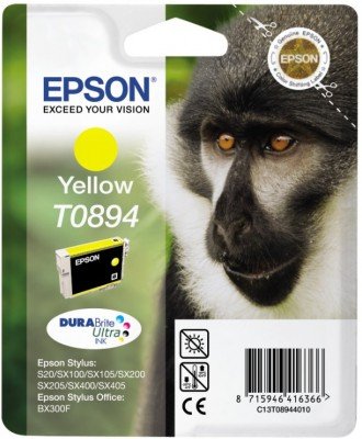 EAN 8715946416366 - Epson Monkey T0894 Yellow DURABrite Ink Cartridge cartucho de tinta 1 pieza(s) Original Amarillo imagen 4