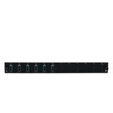 Efb Bestckte 12 Port Frontblende Mit 6 X Sc Duplex Kupplung Om4 Vertikal, Schwarz