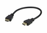Cable Hdmi A-A  0,30 Metros Negro 4k 60hz  (4096 X 2160 / 3840 X 2160 @ 60 Hz; 4:4:4) Aten