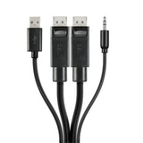 Belkin-Câble 1.8 M Negro Displayport+Us