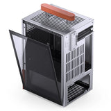 Jonsbo T6 Pc Carcasa, Mini-Tower, Mini-Itx, Tempered Glass, Madera - Plateado