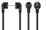 Cablemeimer Schutzkontakt-M. 90° Gew. C15 Gew. Negro 5m