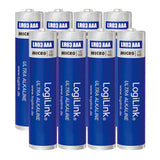 Pila Alcalina   Lr03 Aaa 1,5v    8 X Retractil Industrial Logilink