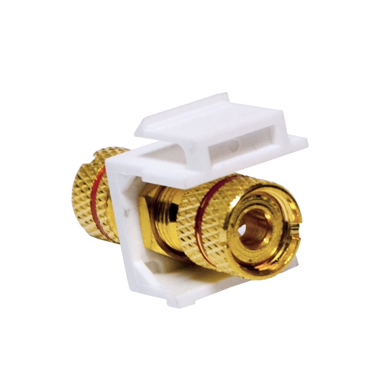 Kab Keystone Verbinder Binding Post > Threaded Nut, Red Logilink