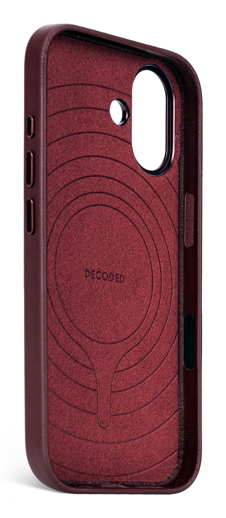 Decoded Leather Backcover Iphone 17 Dark Ruby