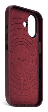 Decoded Leather Backcover Iphone 17 Dark Ruby