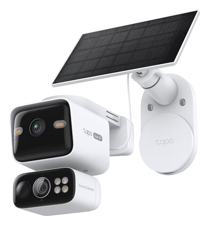 Tp-Link Solar-Powered Dual-Lens Pan/Tilt Security Camera Kit Tc93d Kit Eu Ip Camera Tc93d Eu 1.0 & Tapo A201-Int