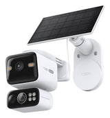 Tp-Link Solar-Powered Dual-Lens Pan/Tilt Security Camera Kit Tc93d Kit Eu Ip Camera Tc93d Eu 1.0 & Tapo A201-Int