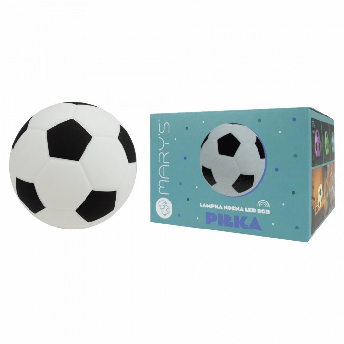 Lámpara Nocturna Led Rgb Recargable Modelo Balón Fútbol