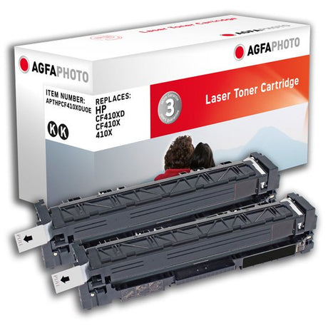 EAN 4250164855206 - AgfaPhoto APTHPCF410XDUOE cartucho de tóner 2 pieza(s) Compatible Negro imagen 1