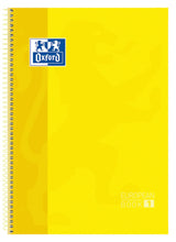 Oxford Cuaderno Europeanbook 1 Microperforado 80 Hojas 5x5 Tapas Extraduras Classic A4+ Amarillo -5u-