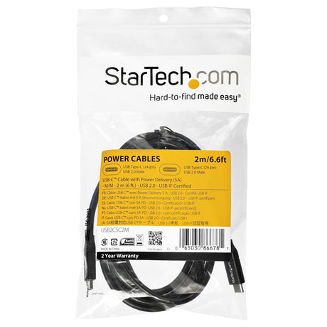 EAN 0065030866781 - StarTech.com USB2C5C2M cable USB Negro imagen 5