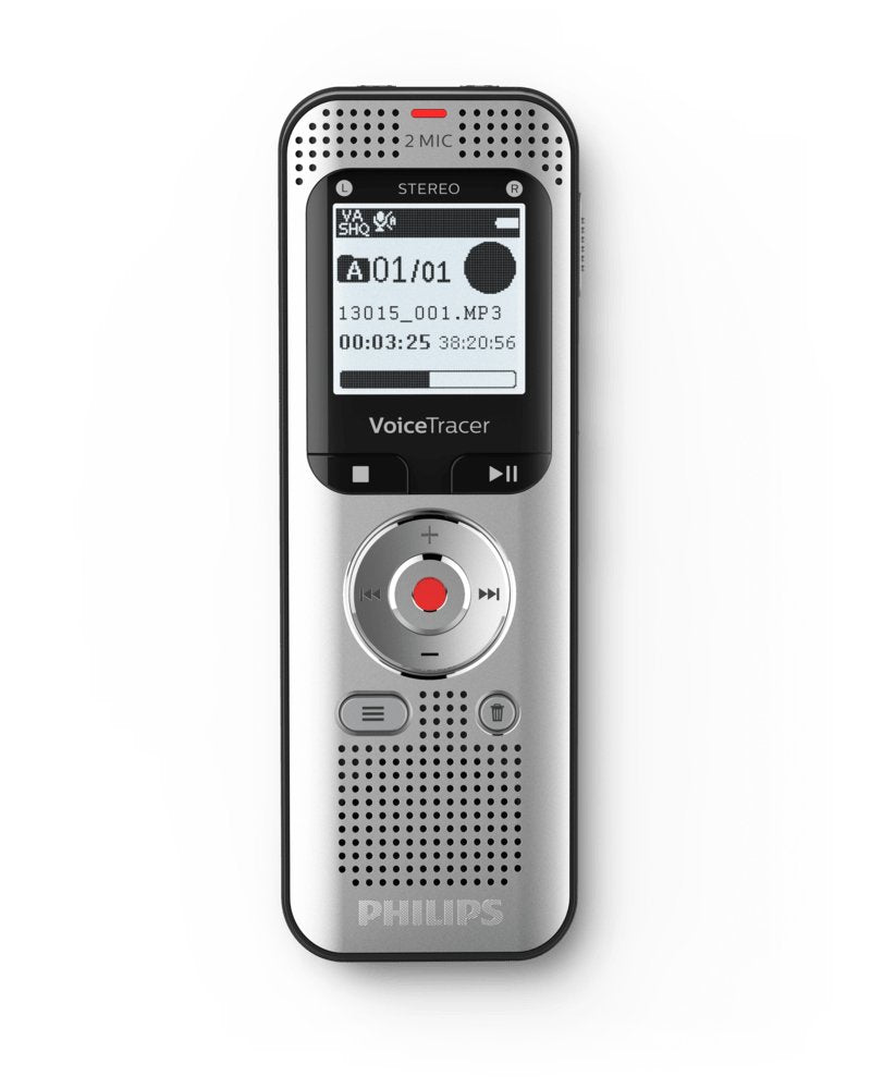 EAN 0855971006342 - Philips Voice Tracer DVT2050/00 dictáfono Tarjeta flash Plata imagen 1