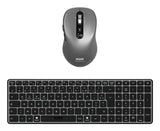 Port Designs Pack Keyboard Compact + Mouse Expert Rechargeable Combo Bt+Rf (Fr)