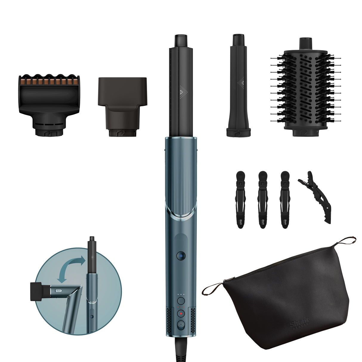 EAN 622356278218 - Shark HD450TLEU Utensilio de peinado Herramienta de peinado con múltiples accesorios Caliente Azul 1400 W  imagen 1
