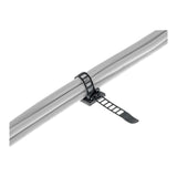 Abrazadera De Cable Ajustable Inline 64mm Negro 10uds