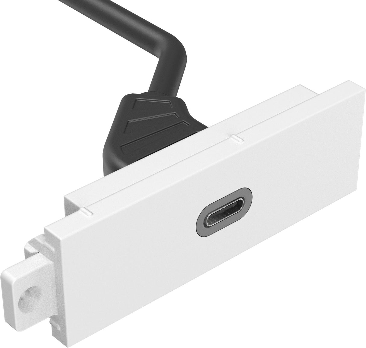 Placa Frontal Audiovisual Modular De La Gama Techconnect De Vision  Garantía Durante Toda La Vida Útil Del Producto  Módulo Usb-C  Toma 3.1 Tipo "C" En La Parte Frontal  Con Un Cable Provisto De Dos Tomas En Su Extremo 1 Para Hdmi Y 1 Para