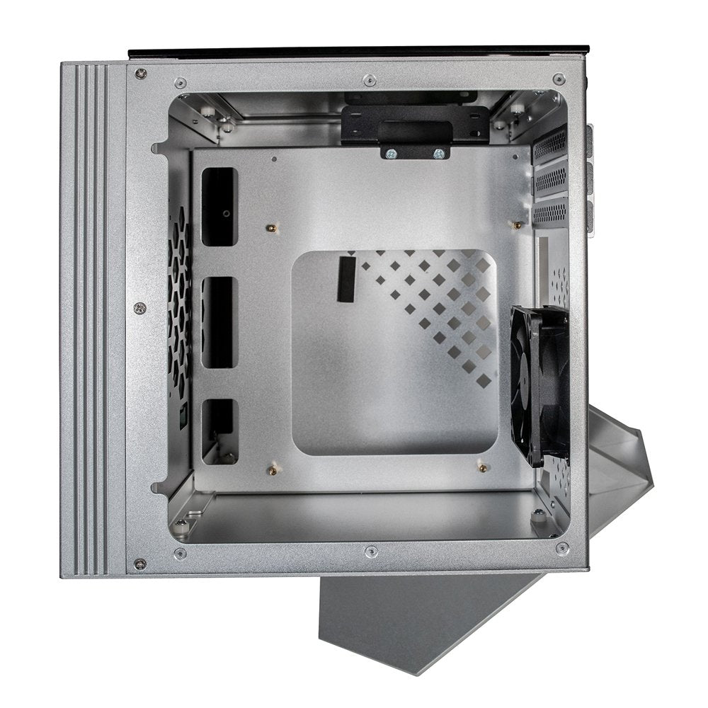 Caja Pc Azza Cube Mini 805 Cube Gaming , Plata / Aluminio, Vidrio Templado