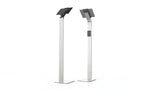 Durable 893223 Soporte Para Tableta Floor Plateado Metálico 8932-23