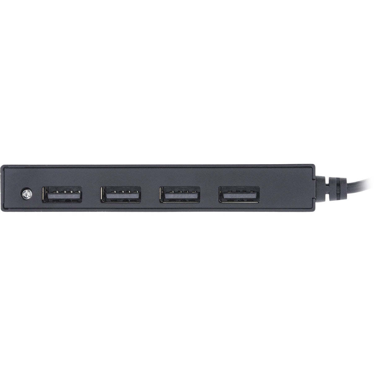 Inline® Usb 2.0 Hub, 4 Port, Usb-A Macho A 4x Usb-A Female, Black, 15cm, Slim Design