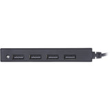 Inline® Usb 2.0 Hub, 4 Port, Usb-A Macho A 4x Usb-A Female, Black, 15cm, Slim Design