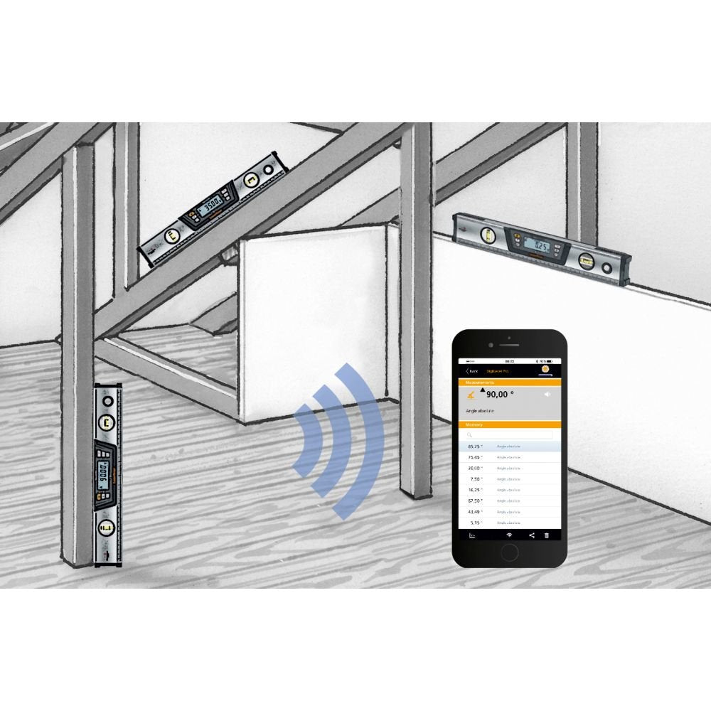 Laserliner Digilevel Pro 60 081.271a Digital Wasserwaage Con Magnet 600 Mm 90° 0.5 Mm/M 081