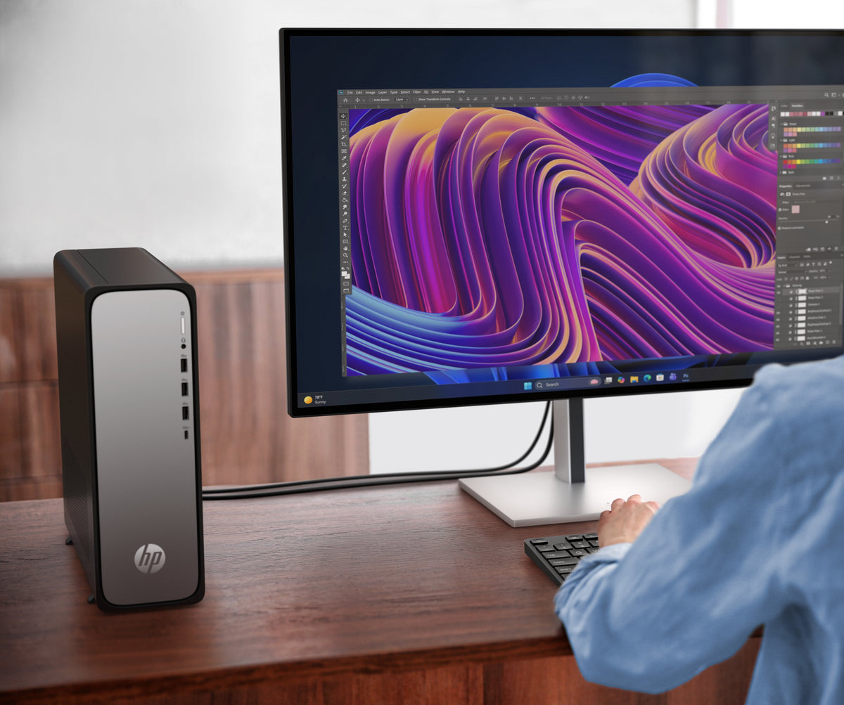Pc Sobremesa Hp Omnidesk Slim S04-0001ns Amd Ryzen 7 7445hs 12gb 512gb Ssd Radeon 740m Freedos Wifi6