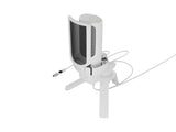 Micrófono Natec Genesis Radium 250 Usb Stand White