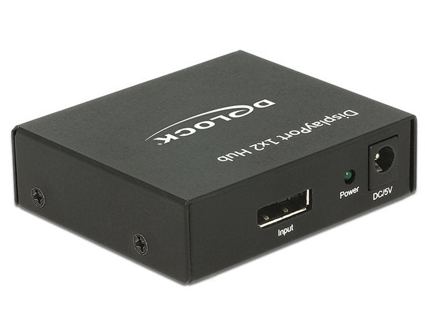 Delock 87691 Divisor Displayport 1.2 1 X Displayport In> 2 X Displayport Out 4k