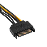 Akyga Adapter With Cable Ak-Ca-80 Pci-E 6+2pin M Sata M 15cm
