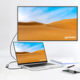EAN 766623153706 - Manhattan 153706 adaptador de cable de vídeo 0,15 m USB Tipo C HDMI tipo A (Estándar) Negro, Plata imagen 6