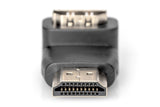Adaptador Hdmi Macho A Hdmi Hembra Acodado Negro