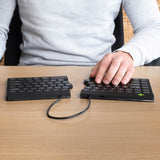 Teclado Inglés R-Go Tools Split Break Bluetooth Qwerty Ee. Uu. Negro