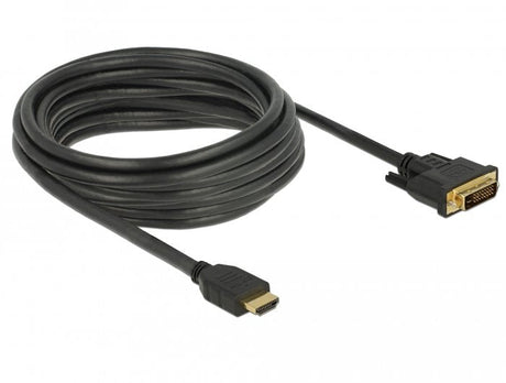 EAN 4043619856565 - DeLOCK 85656 adaptador de cable de vídeo 5 m HDMI tipo A (Estándar) DVI Negro imagen 2