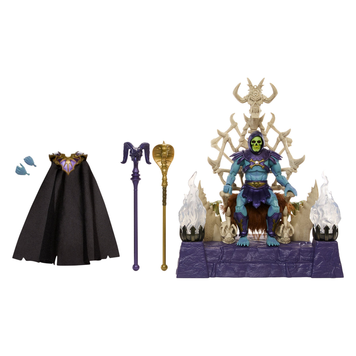 Figura De Juguete De Skeletor Y Havoc Throne De Masterverse De Mattel Masters Of The Universe   Hxx63