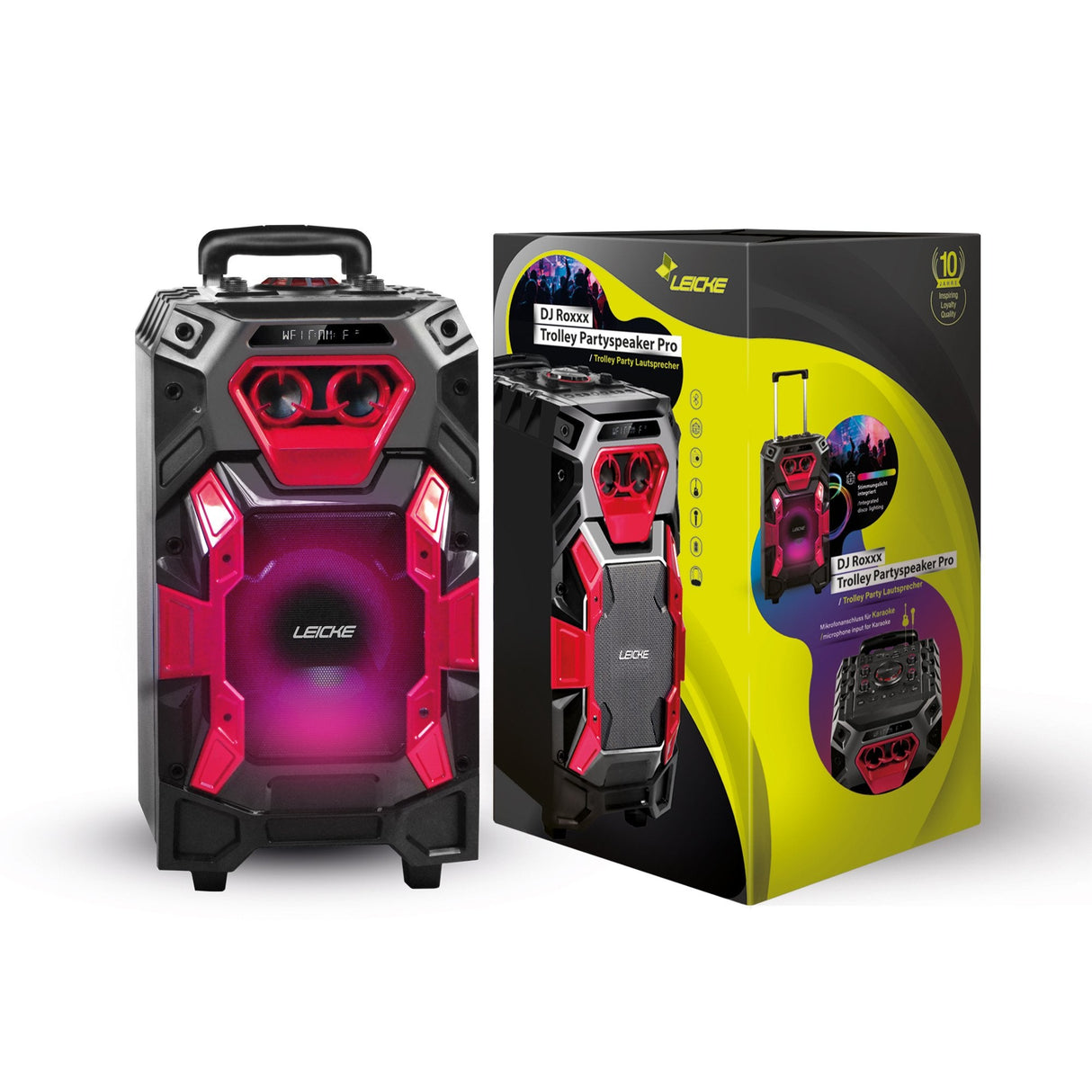 Leicke Dj Roxx Trolley Pro Lautsprecher